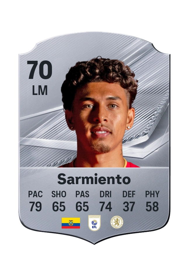 Jeremy Sarmiento, Common card, rated 70
