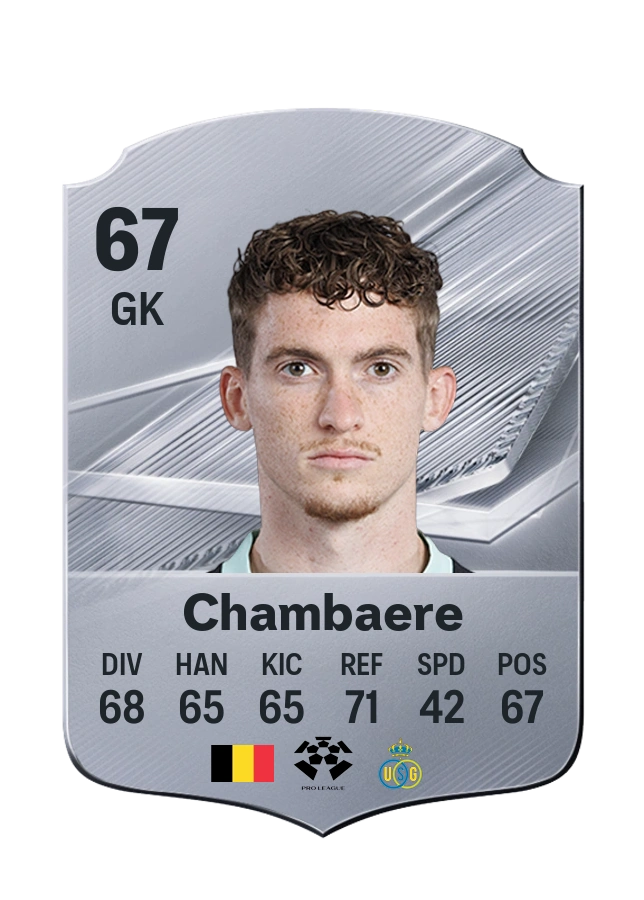 Vic Chambaere, Common card, rated 67