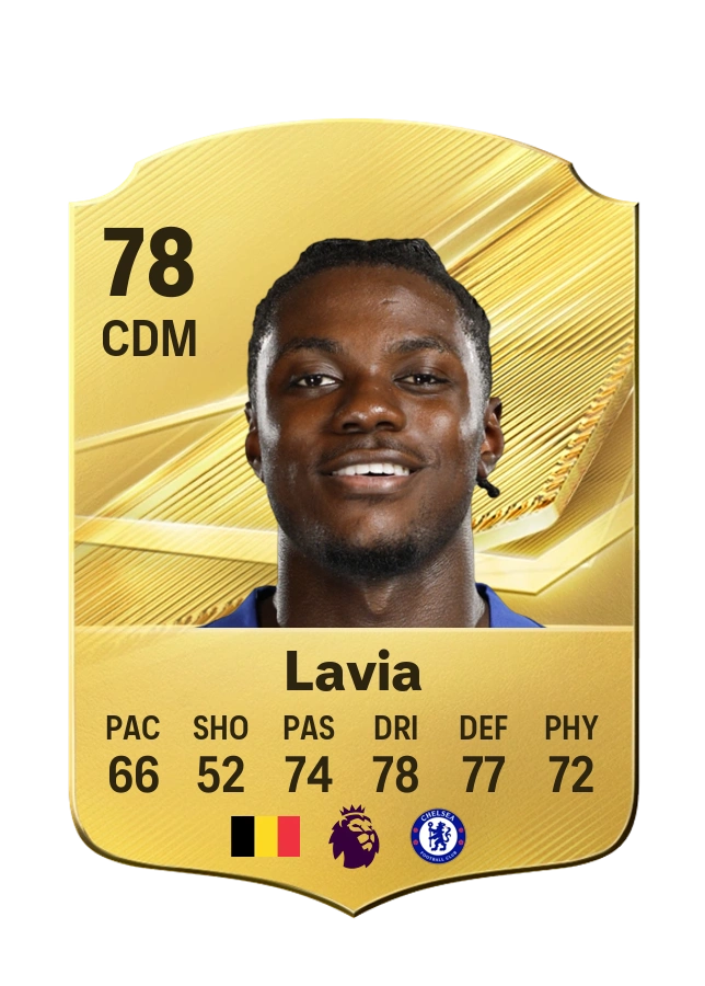 Roméo Lavia, Common-kaart, rating 78