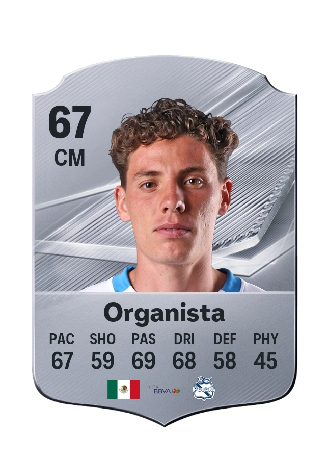 Alejandro Organista, Common card, rated 67
