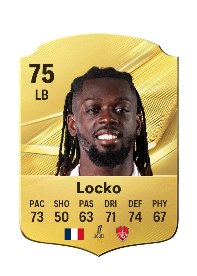 Bradley Locko, karta Common, ocena 75