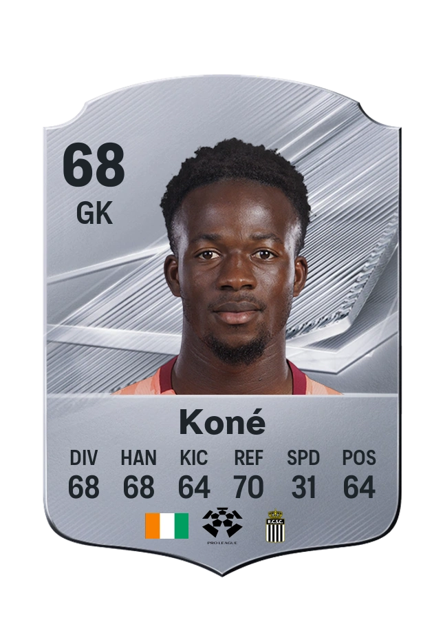 Carta Common di Mohamed Koné, valutazione 68