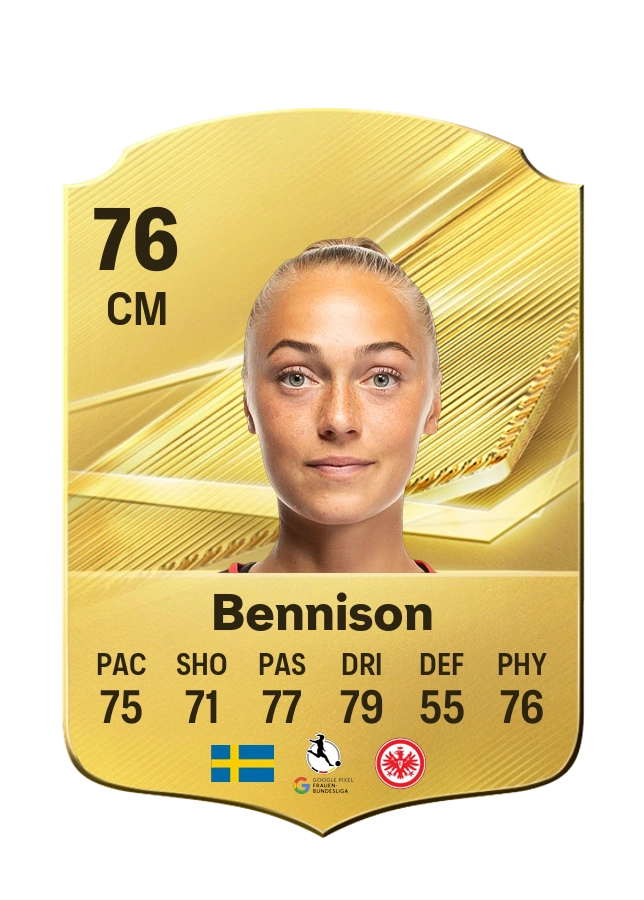 Hanna Bennison, karta Common, ocena 76
