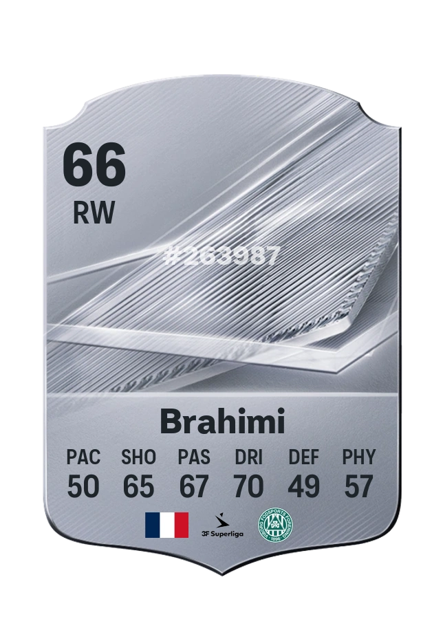 Carta Common di Bilal Brahimi, valutazione 66