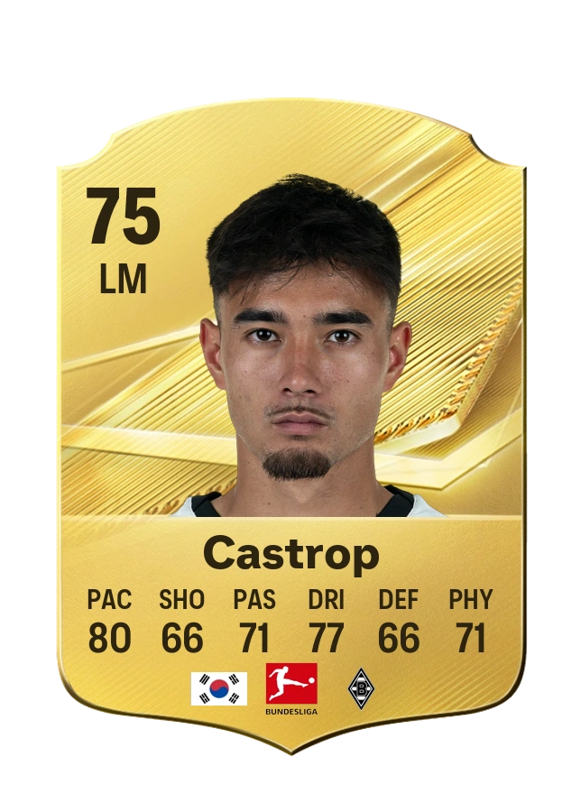 Jens Castrop, Common kartı, reyting 75