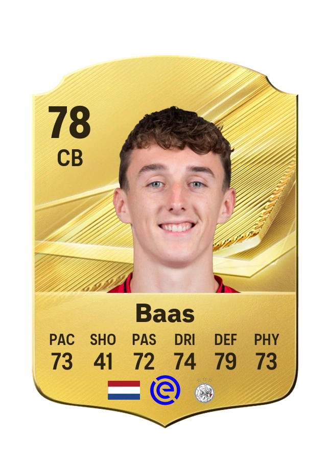 Youri Baas, Common card, rated 78