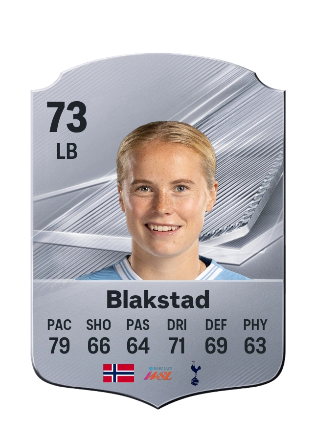 Julie Blakstad, Common card, rated 73
