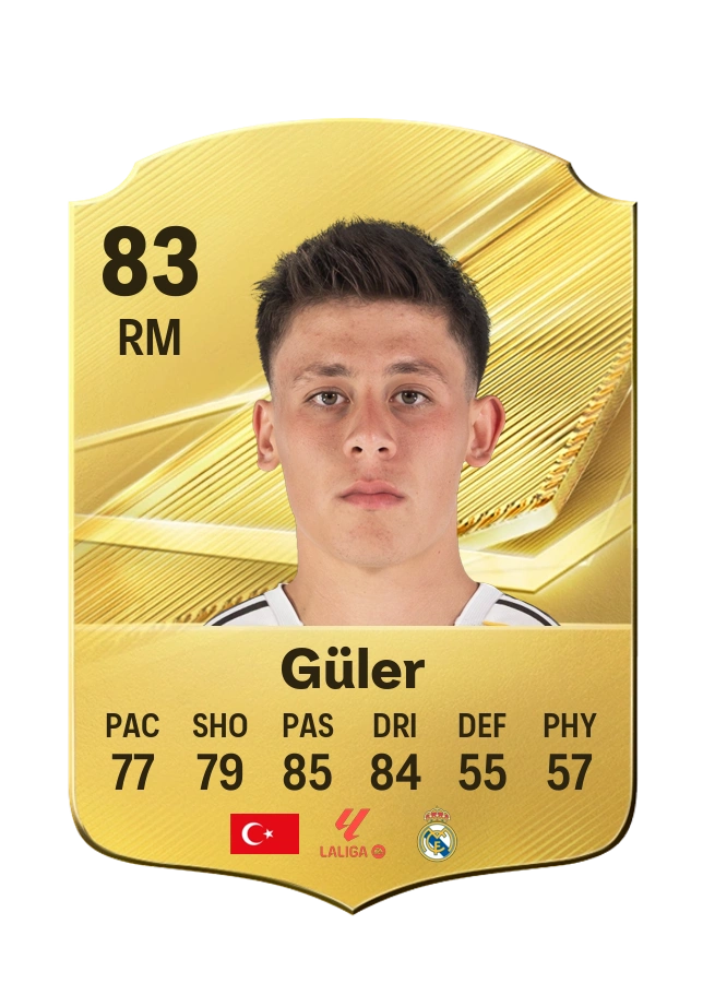 Arda Güler, Common kartı, reyting 83
