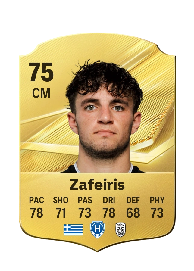 Christos Zafeiris, karta Common, ocena 75