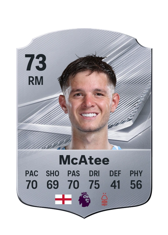 James McAtee, Common card, rated 73
