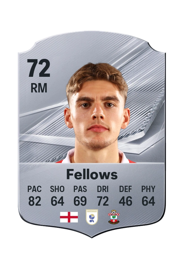 Tom Fellows, Common card, rated 72