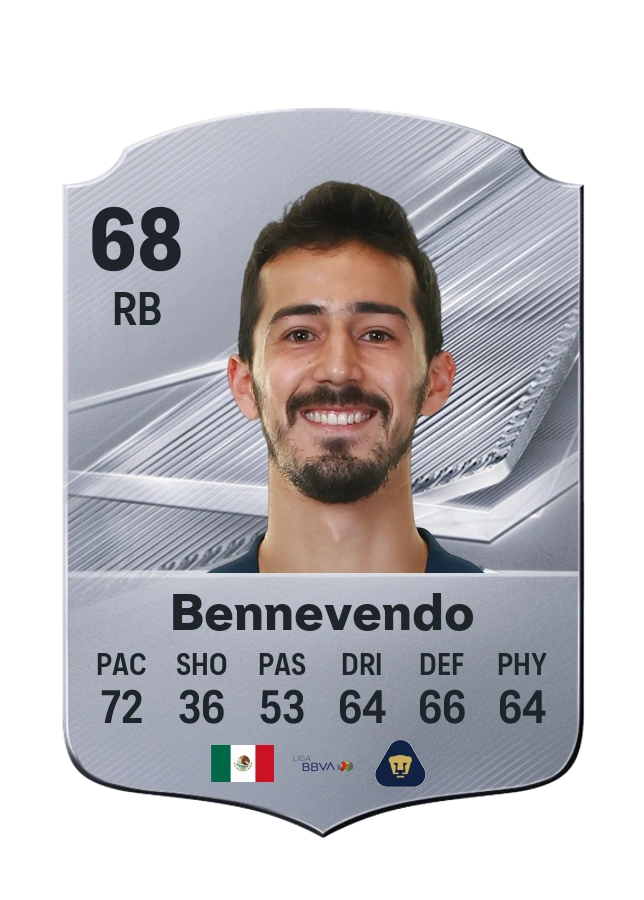Pablo Bennevendo, Common kartı, reyting 68