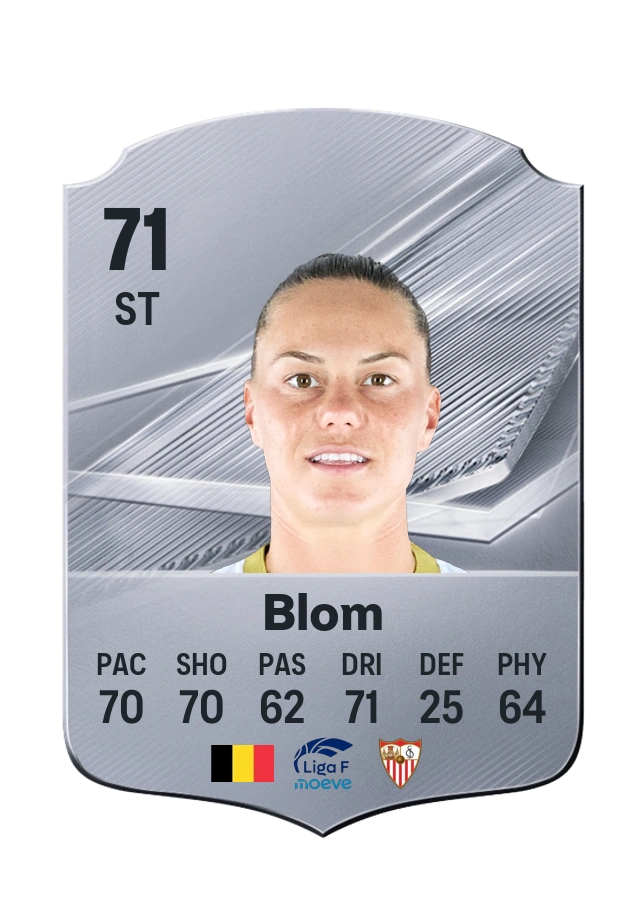 Jassina Blom, Common kartı, reyting 71