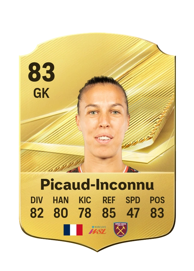 Common-Karte von Constance Picaud-Inconnu, Wertung 83