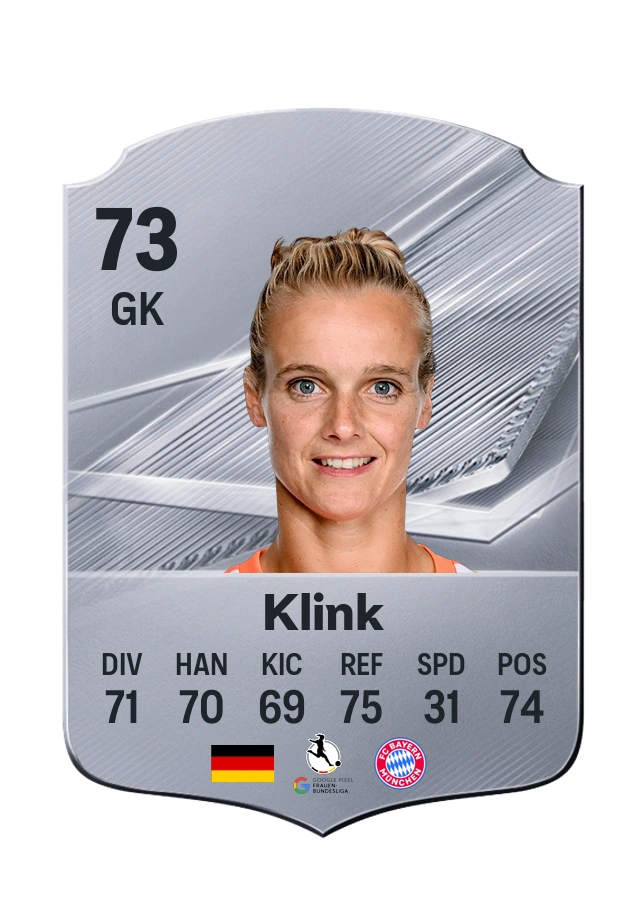 Anna Klink, Common card, rated 73