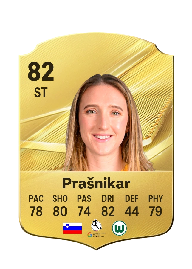 Lara Prašnikar, Common card, rated 82