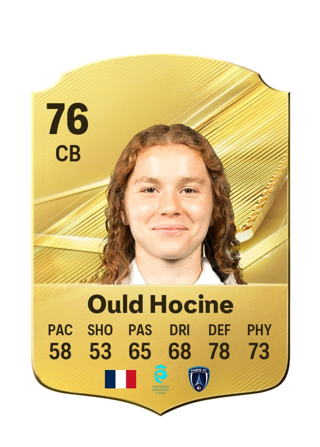 Célina Ould Hocine, Common-kaart, rating 76