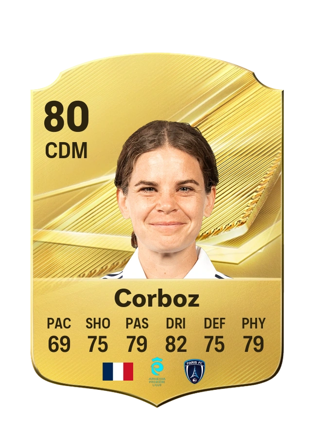 Daphné Corboz, Common kartı, reyting 80