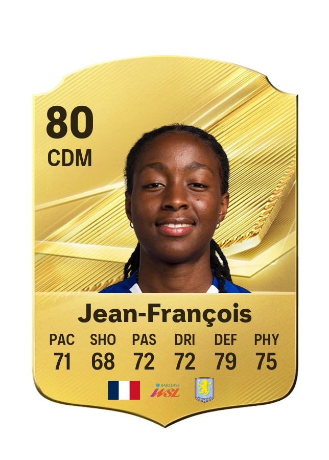 Oriane Jean-François, Common kartı, reyting 80