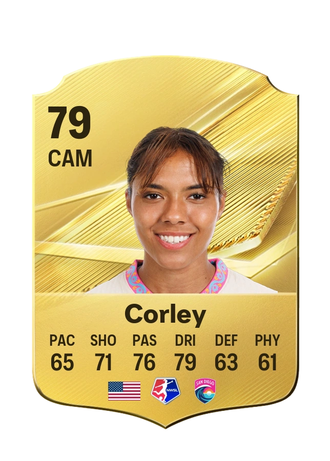 Gia Corley, Common card, rated 79