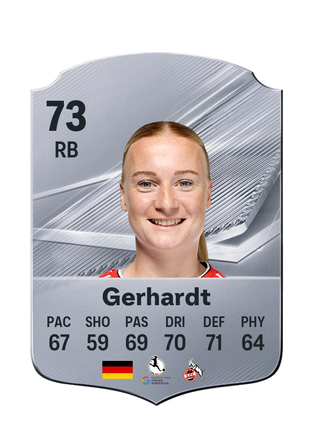 Anna Gerhardt, Common card, rated 73