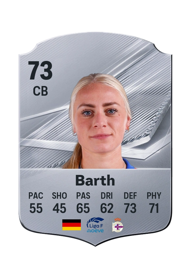 Merle Barth, Common card, rated 73