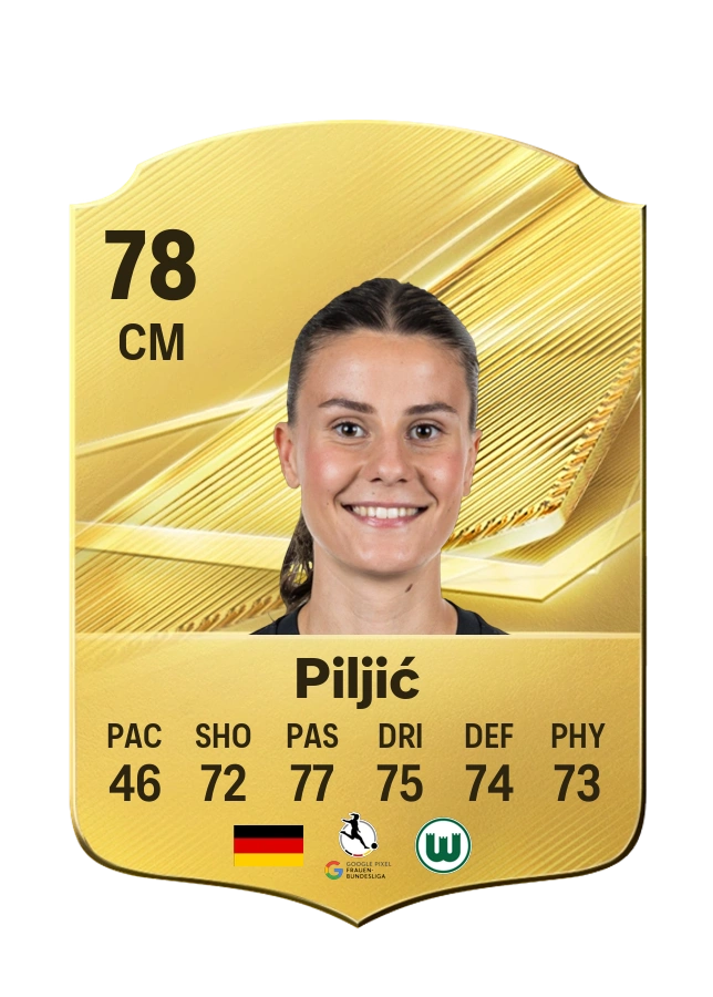 Katharina Piljić, Common card, rated 78