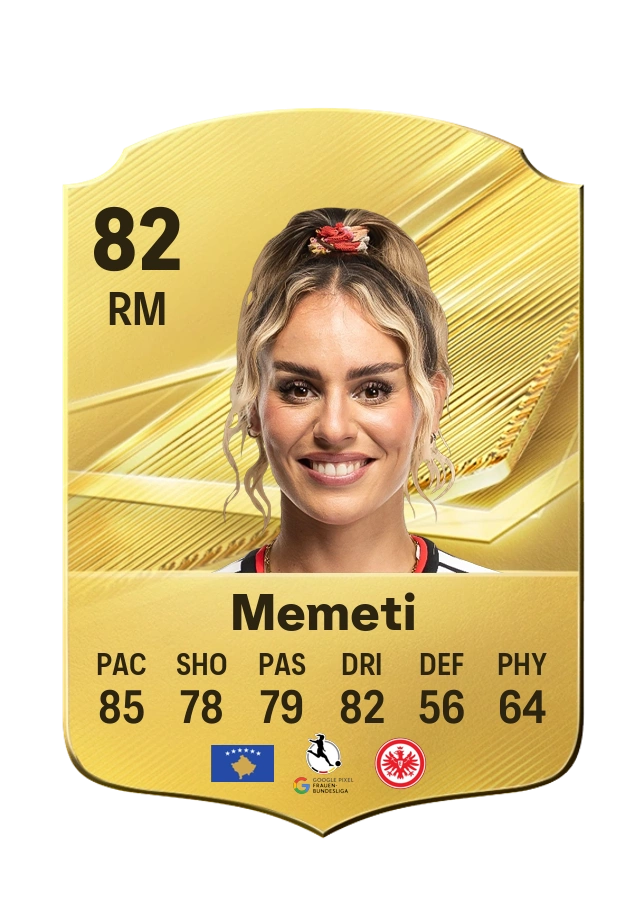 Erëleta Memeti, Common card, rated 82