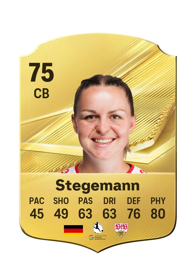 Greta Stegemann, Common card, rated 75