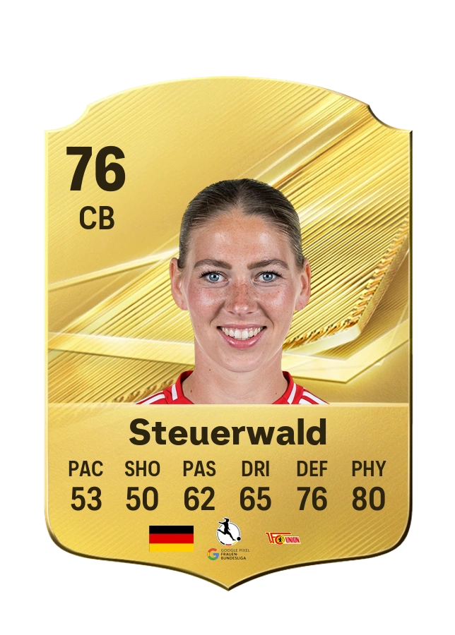 Samantha Steuerwald, Common card, rated 76