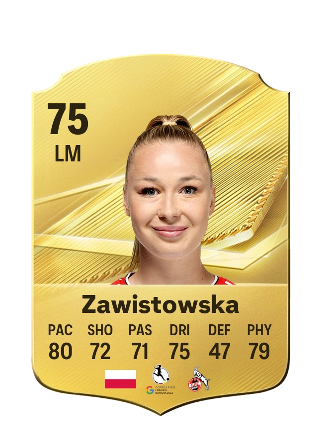 Common-Karte von Weronika Zawistowska, Wertung 75