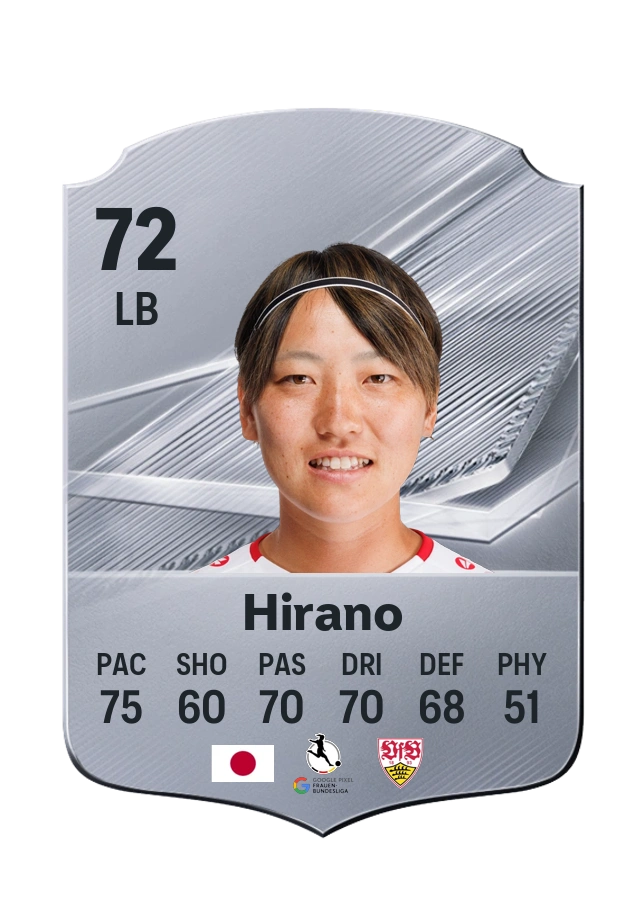 Carta Common di Yuka Hirano, valutazione 72
