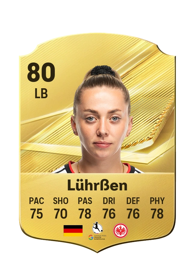 Nina Lührßen, Common card, rated 80