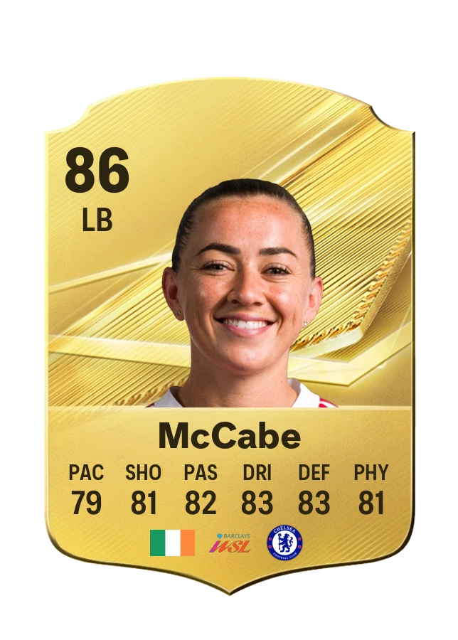 Carta Common di Katie McCabe, valutazione 86