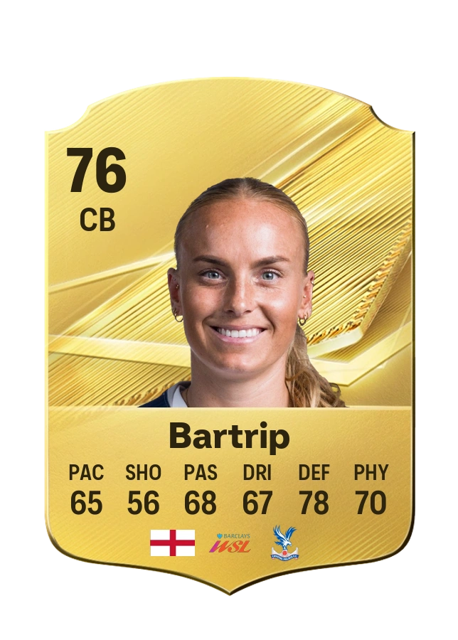 Molly Bartrip, Common card, rated 76