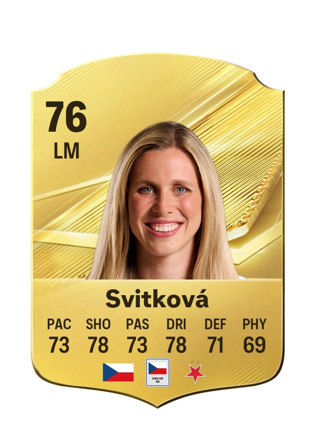 Kateřina Svitková، بطاقة Common، بتقييم 76