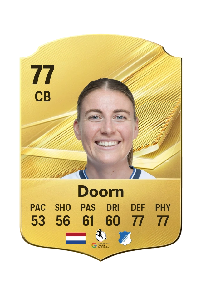 Lisa Doorn, Common card, rated 77