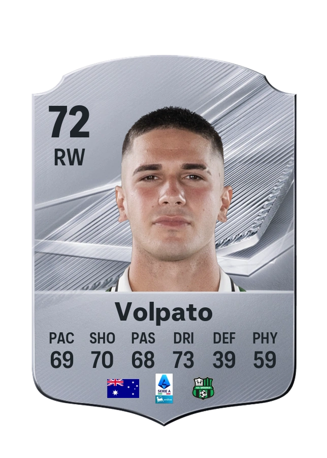 Carta Common de Cristian Volpato, valoración 72