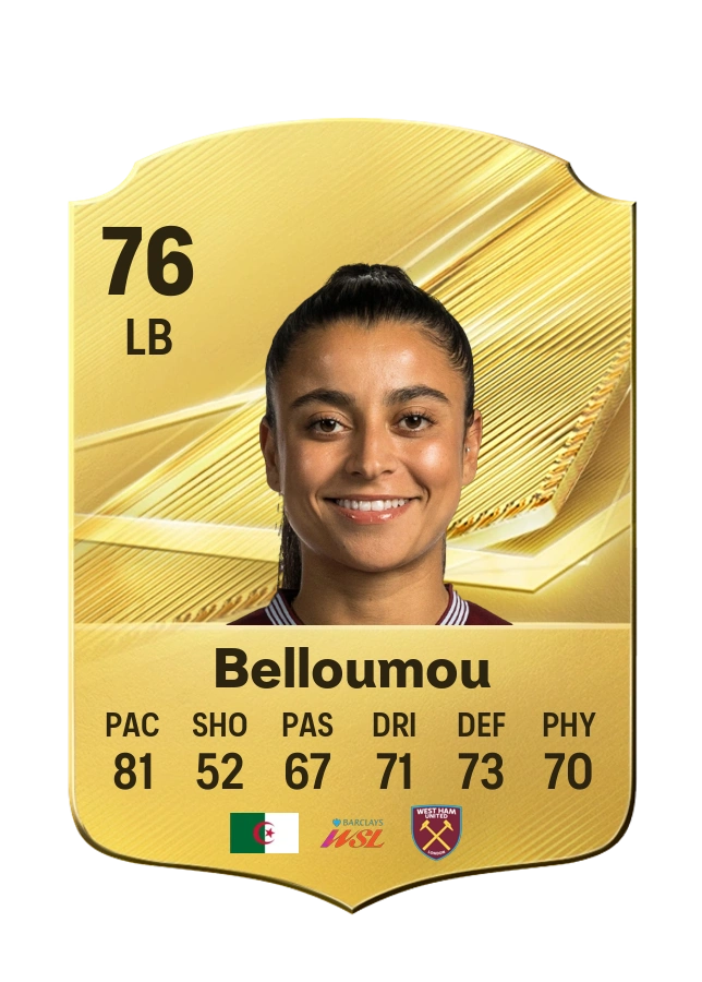 Inès Belloumou, Common card, rated 76