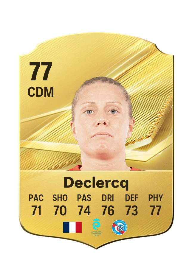 Léa Declercq, Common card, rated 77