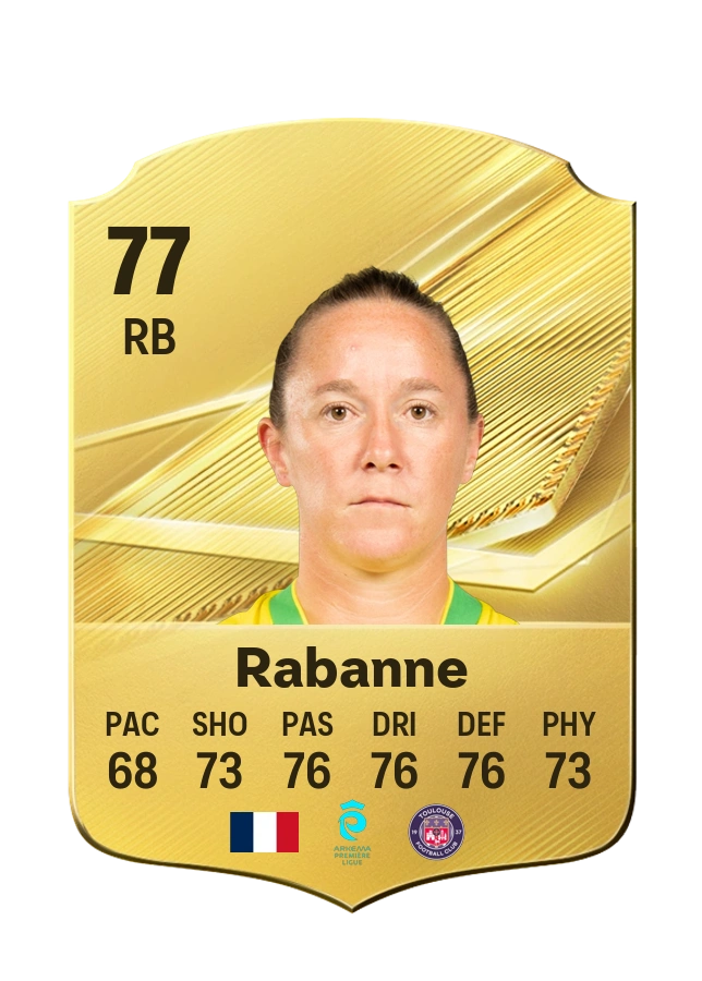 Julie Rabanne, Common card, rated 77