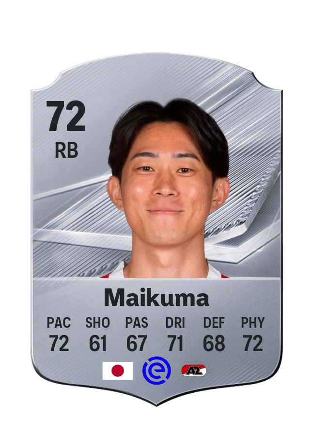 Seiya Maikuma, Common kartı, reyting 72