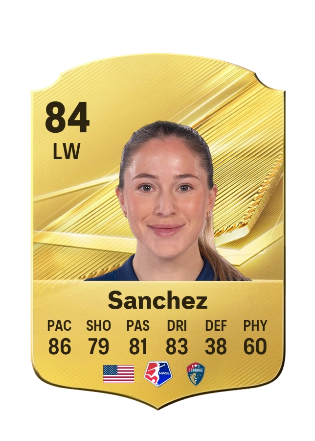 Ashley Sanchez, Common card, rated 84