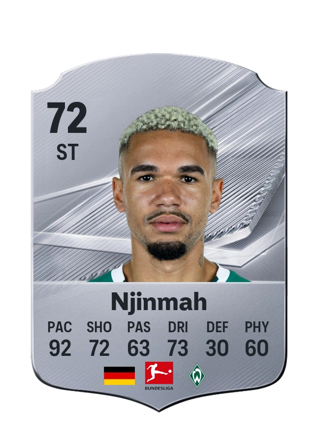 Justin Njinmah, karta Common, ocena 72