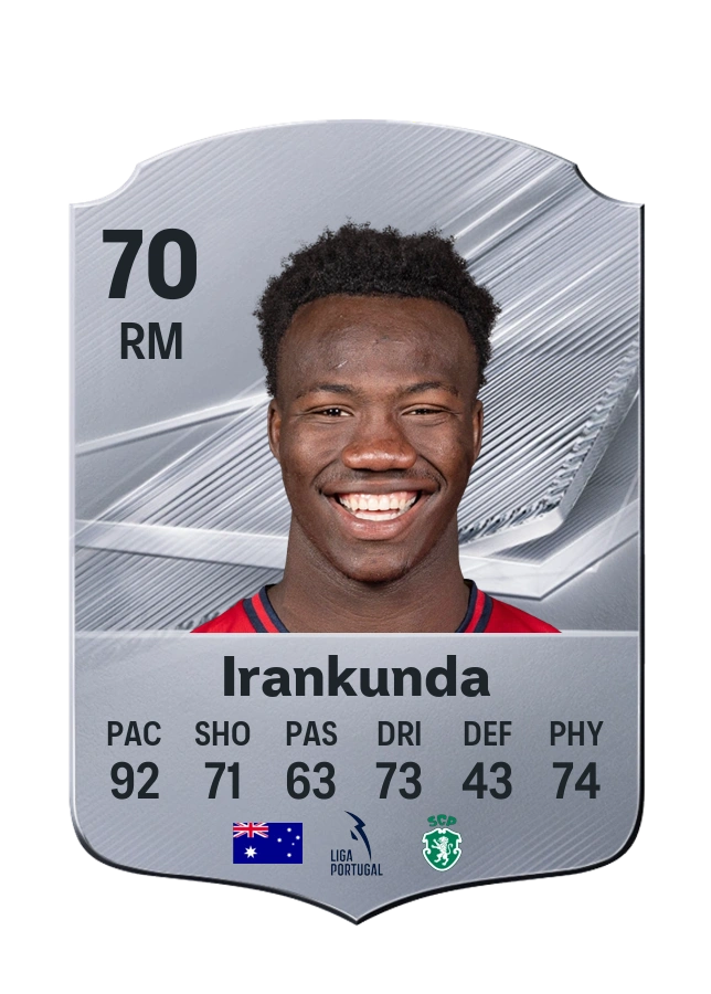 Nestory Irankunda, Common card, rated 70