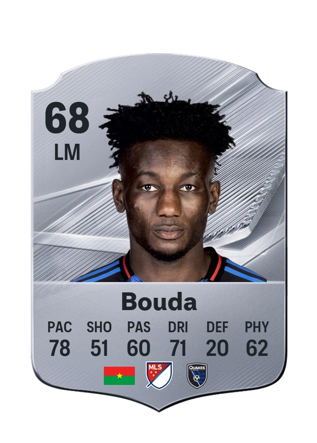 Ousseni Bouda, karta Common, ocena 68