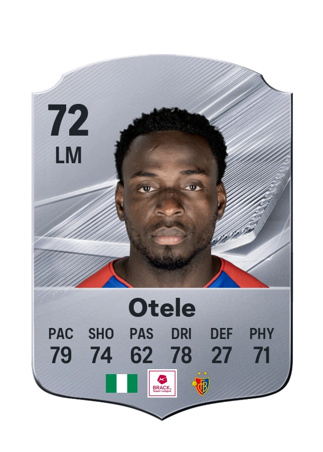 Philip Otele, Common card, rated 72