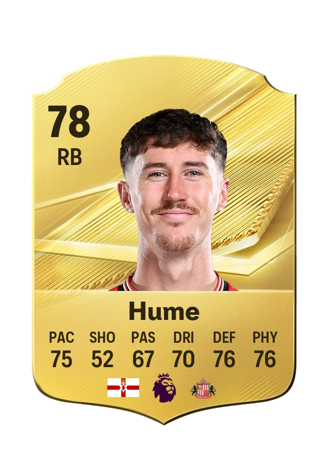 Trai Hume, Common card, rated 78
