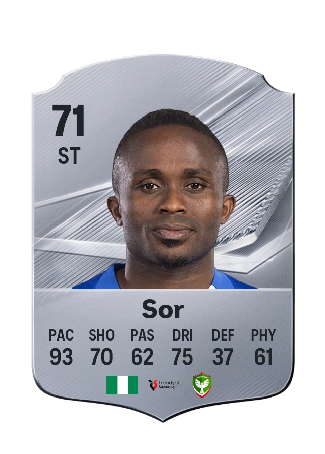 Yira Sor, Common card, rated 71