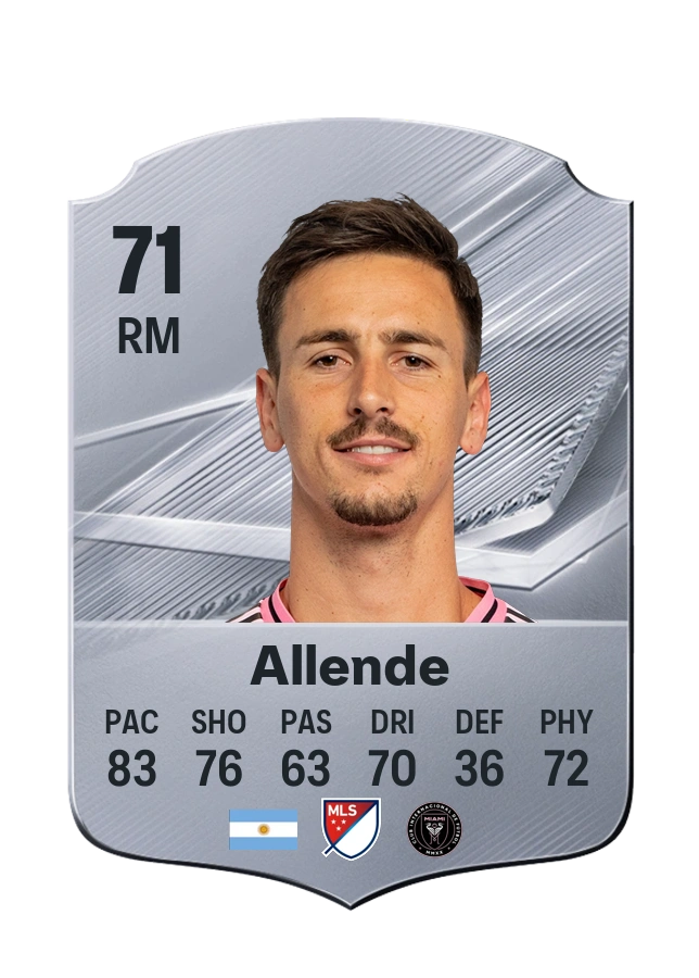 Tadeo Allende, Common card, rated 71